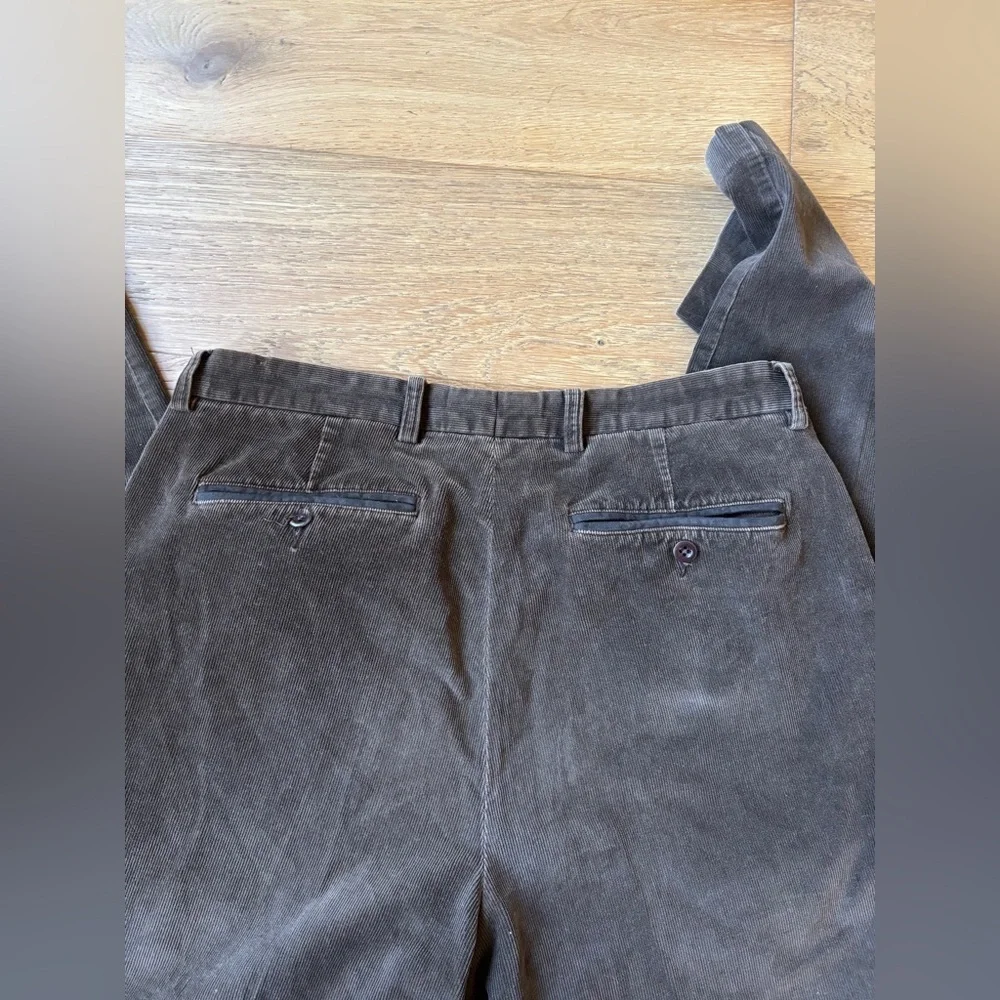 Orvis micro corduroy pleated cuff pants mens 34